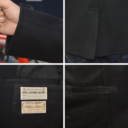 BUZZ RICKSON'S William Gibson Collection "BR12394" Type Black Pea Coat