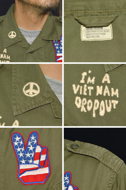 BUZZ RICKSON'S "BR15919" COAT, MAN'S COMBAT TROPICAL HAND EMBROIDERY