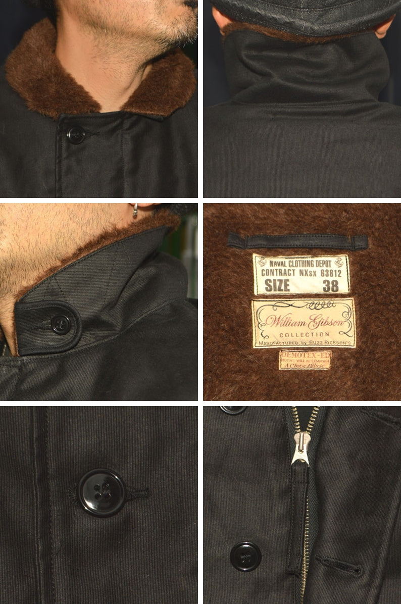 BUZZ RICKSON'S WILLIAM GIBSON COLLECTION "BR16033" Type BLACK N-1