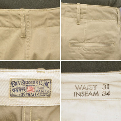 BUZZ RICKSON'S "BR40025A" ORIGINAL SPEC. CHINO