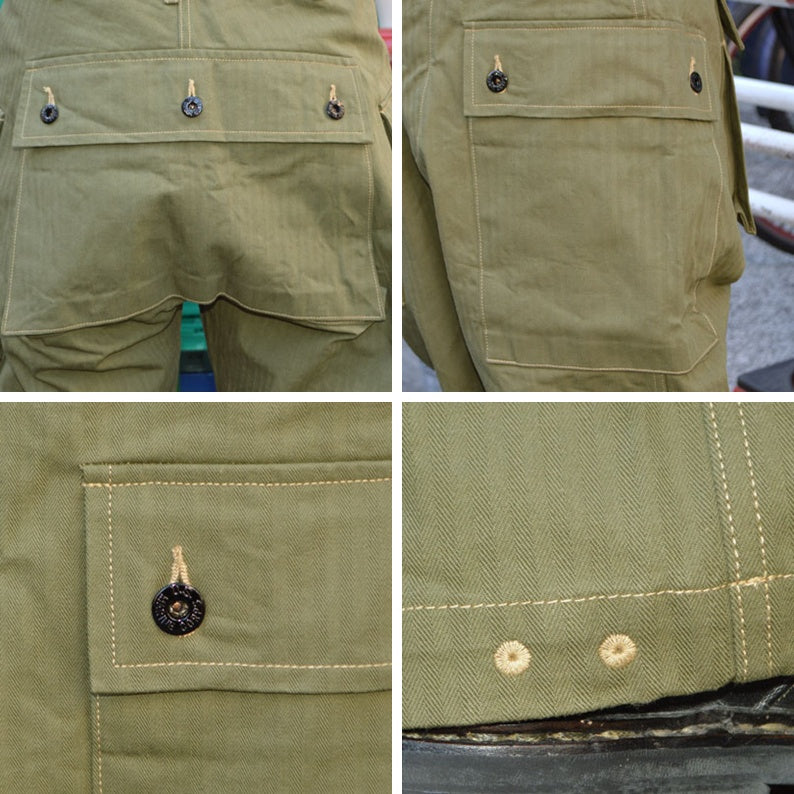 BUZZ RICKSON'S "BR42501" U.S.Marine Corps M-1944 Herringbone Pants