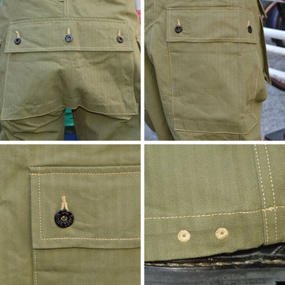 BUZZ RICKSON'S "BR42501" U.S.Marine Corps M-1944 Herringbone Pants