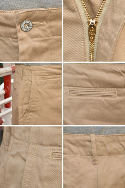 BUZZ RICKSON'S "BR52381" EARLY MILITARY CHINOS (MOD.) 1945 MODEL SHORTS