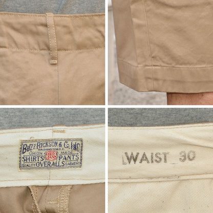 BUZZ RICKSON'S "BR52381" EARLY MILITARY CHINOS (MOD.) 1945 MODEL SHORTS