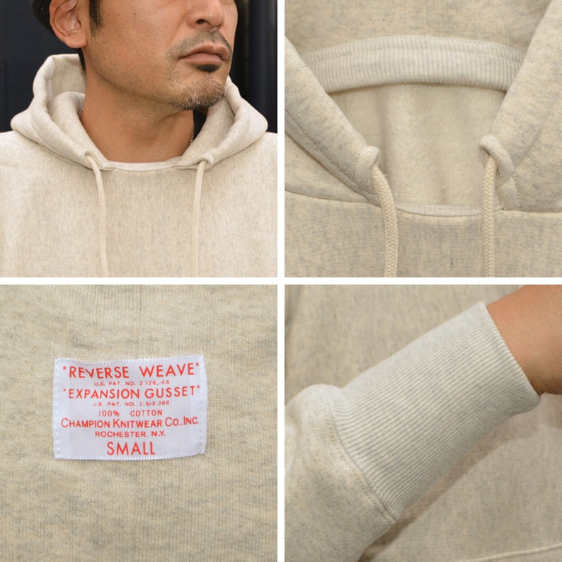 Champion / True to Archives "C3-D106 " REVERSE WEAVE PULLOVER AFTER HOODED