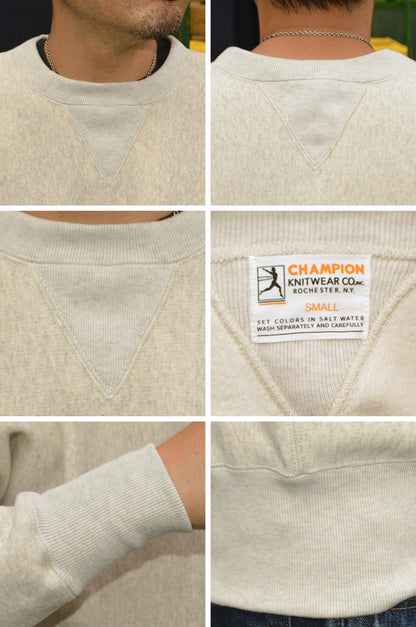 Champion / True to Archives "C3-Q041" REVERSE WEAVE 1ST PATENT CREWNECK SWEATSHIRT