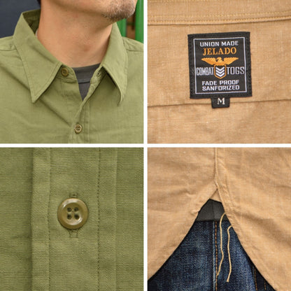 JELADO "CT21114B" S/S Officer Shirt PW Stencil Custom