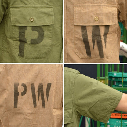 JELADO "CT21114B" S/S Officer Shirt PW Stencil Custom