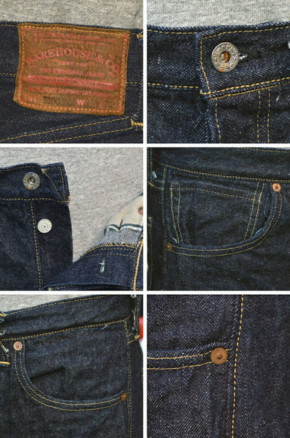 DUCK DIGGER (WARE HOUSE) "DD-S1003XX (1944MODEL)" 14.5oz Denim Straight