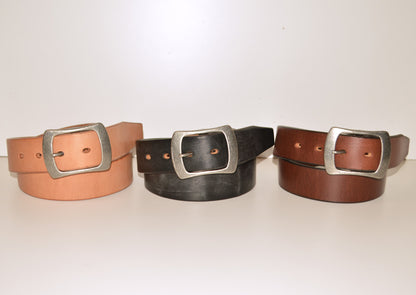 ART BROWN "EDB40014AB" 40mm Garrison Belt U.K. Saddle Leather