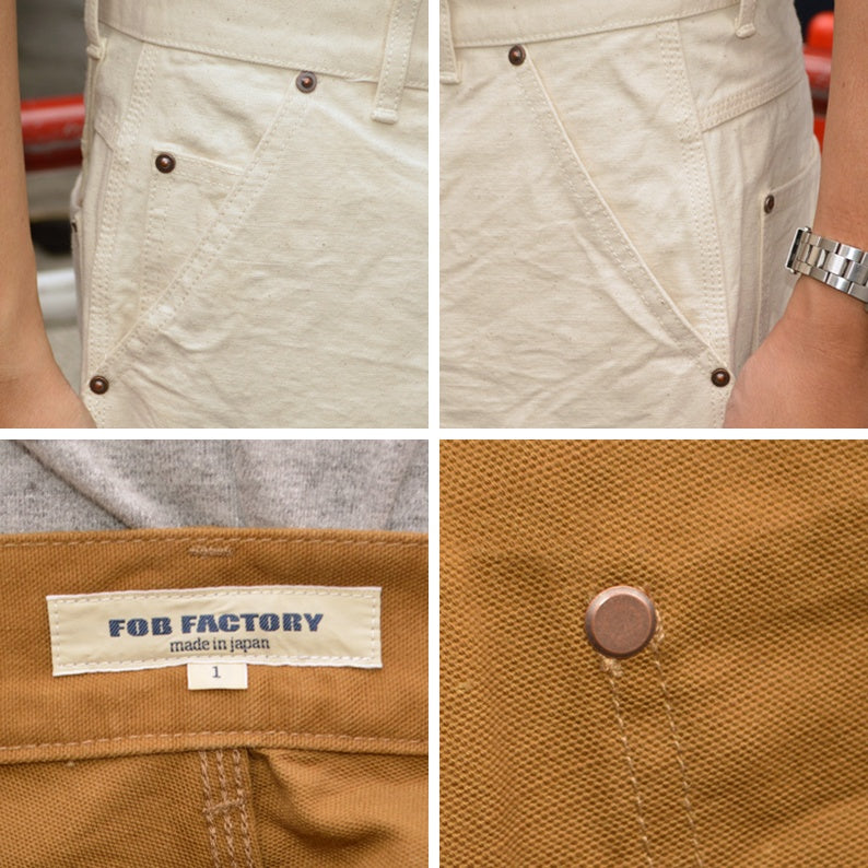FOB FACTORY "F0530" COTTON DUCK WORK PANTS