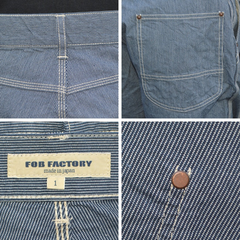 FOB FACTORY "F0548" HICKORY WORK PANTS