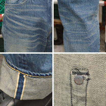 FOB FACTORY "F153(Used Wash)" 14.75oz SELVEDGE DENIM TAPERED 5P