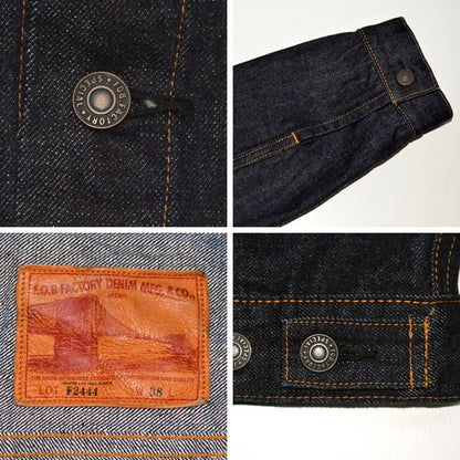 Black Friday!! 20%OFF!! FOB FACTORY "F2444" Selvedge Denim 3rd JKT