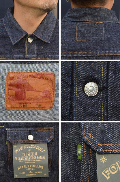 FOB FACTORY "F2466" SV DENIM 1st Type JKT