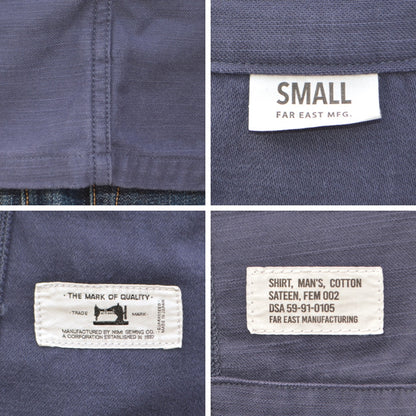 FAR EAST MANUFACTURING "Utility Shirt NAVY" FEM