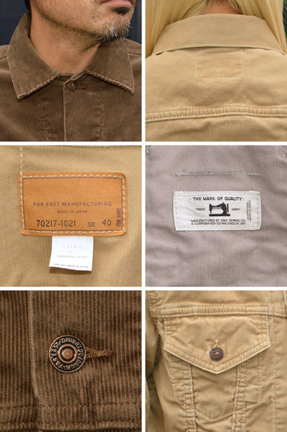 FAR EAST MANUFACTURING "FEM-G002" Trucker Jacket Corduroy FEM