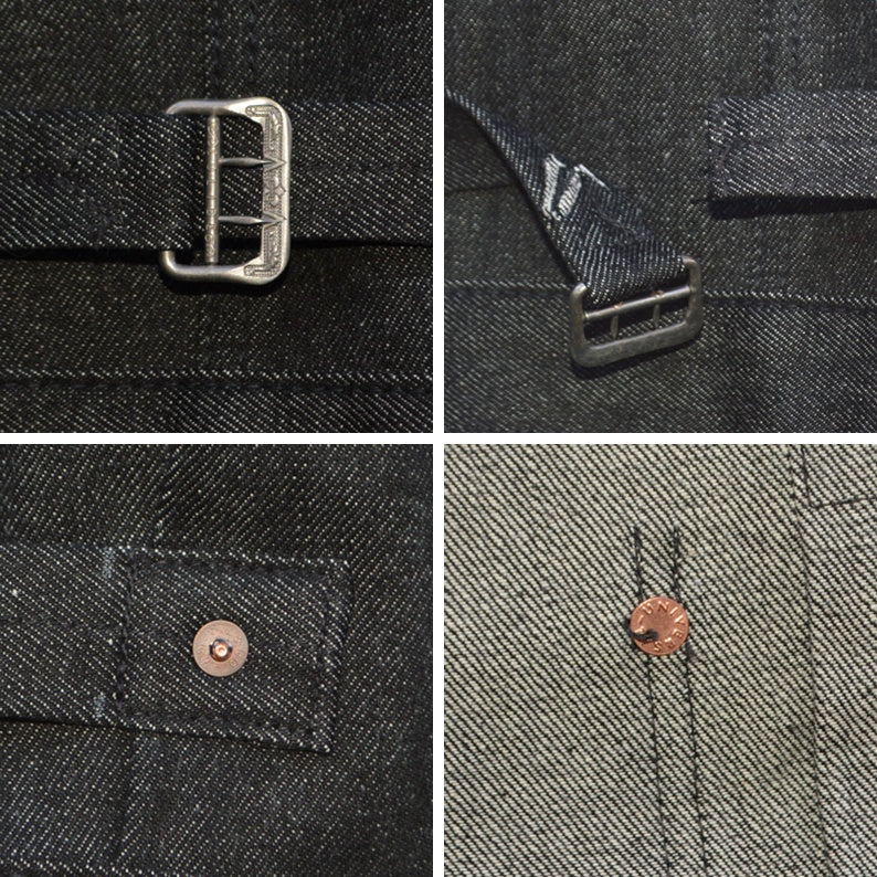 Ground-Alls SILVER STONE "G-S506-TBK Rigid" WW2 Model Black Denim Jacket