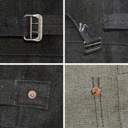 Ground-Alls SILVER STONE "G-S506-TBK Rigid" WW2 Model Black Denim Jacket