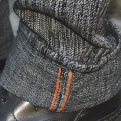 graphzero "GZ-15SLSTSK-BKGY" 15oz Skein dyeing(Kasezome) Slim Straight Jeans