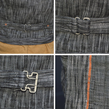 graphzero "GZ-SKGJ1ST-BKGY" 15oz Jean Jacket-WW2 (1st Skein dyeing BKGY)(Kasezome)