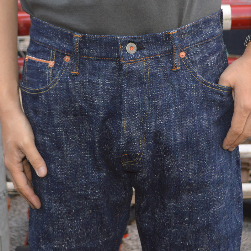 graphzero "GZ-15SLSTSK-GR" 15oz Hank-dyed Slim Straight Jeans