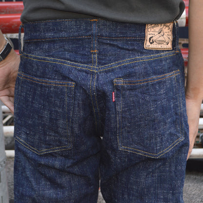 graphzero "GZ-15SLSTSK-GR" 15oz Hank-dyed Slim Straight Jeans