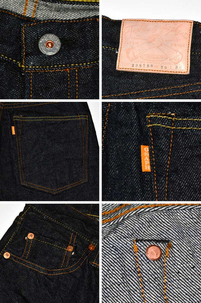 graphzero (graph zero) 16oz hickory loose straight jeans one wash