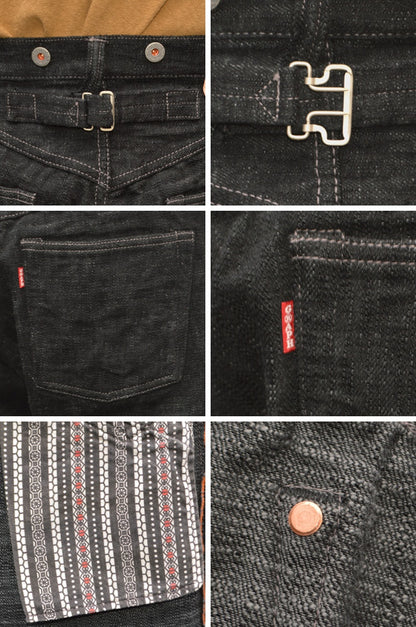 graphzero "GZ-HRJSK-BK" Skein dyeing(Kasezome) Heritage Jeans