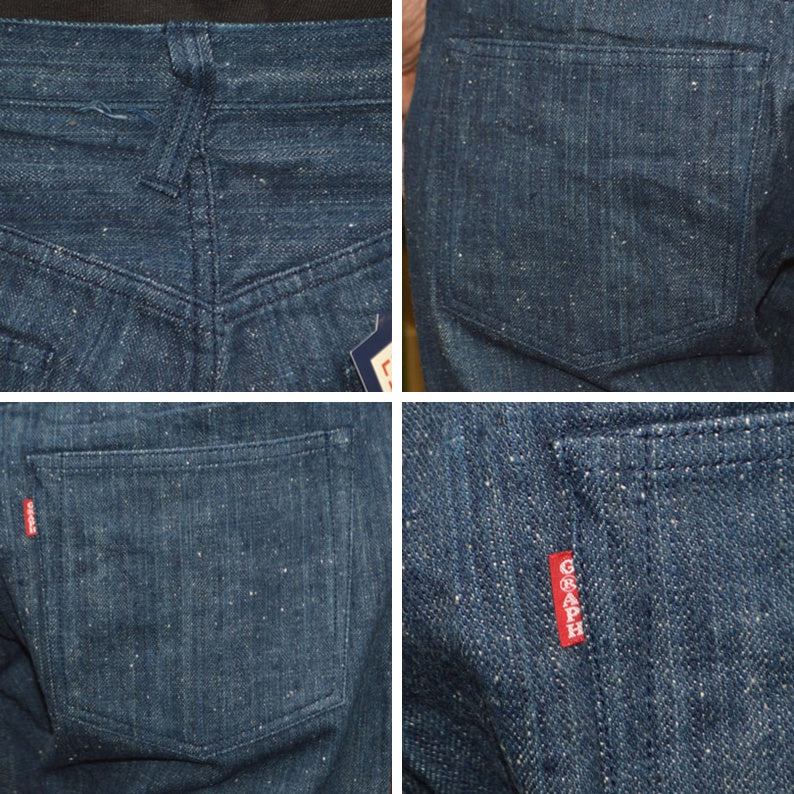 graphzero "GZ-NPST-AI" 13oz Naturally dyed nep straight Indigo