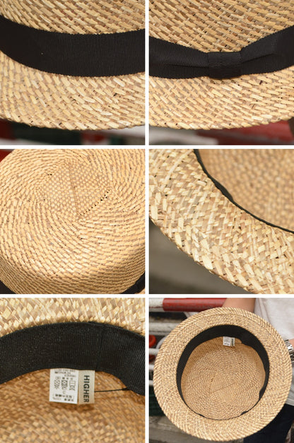 HIGHER "HO26001" HORSE GRASS SHORT BRIM BOATER