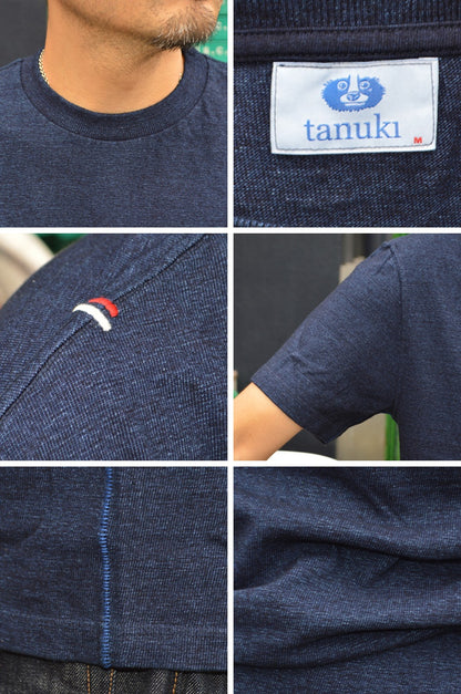 tanuki "HS5035S" Indigo Crew Neck Heavy T-shirt