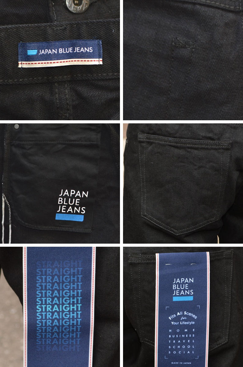 JAPAN BLUE JEANS -CIRCLE- "J314" 14oz BLACK Denim STRAIGHT