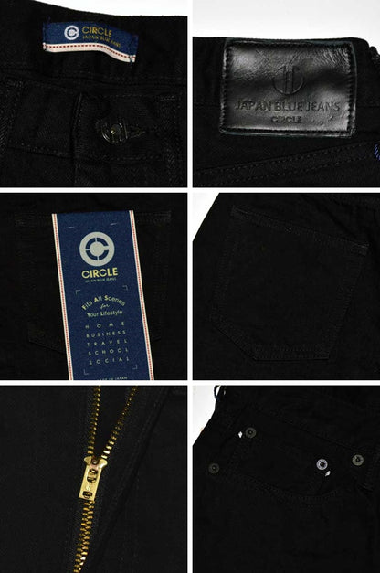 JAPAN BLUE JEANS -CIRCLE- "J514" 14oz BLACK Denim LOOSE STRAIGHT