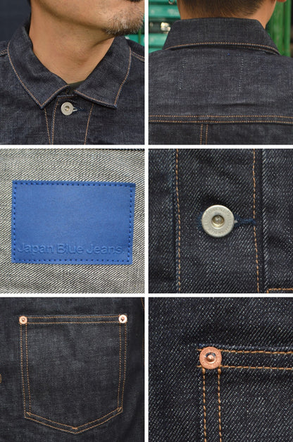 JAPAN BLUE JEANS "JMGJ1102" Selvedge Type1 Denim Jacket 16oz