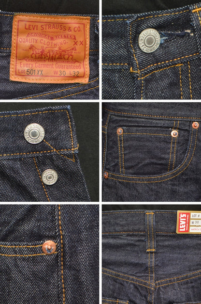 LEVI'S VINTAGE CLOTHING "47501-0025" 501XX 1947 Model 501 JEANS One Wash