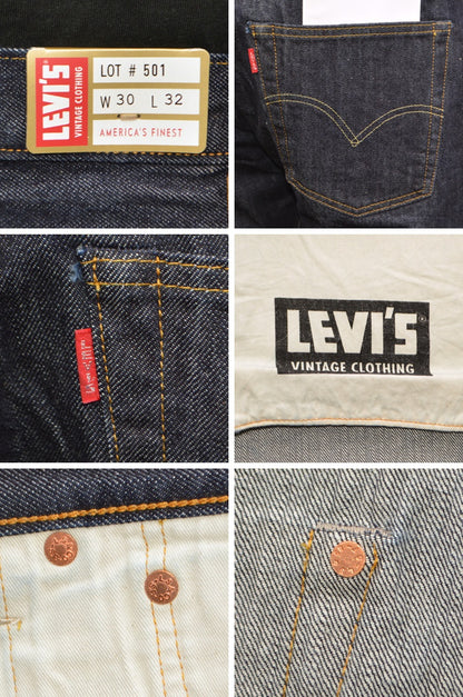 LEVI'S VINTAGE CLOTHING "47501-0025" 501XX 1947 Model 501 JEANS One Wash