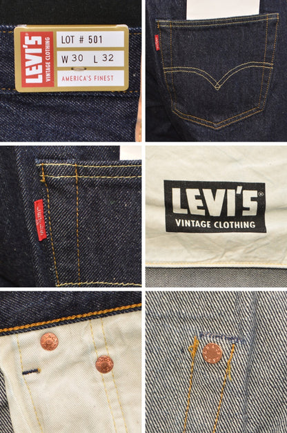 LEVI'S VINTAGE CLOTHING "50155-0080" 501XX 1955 Model 501 JEANS One Wash