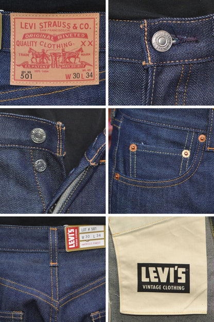 LEVI'S VINTAGE CLOTHING "66501-0146" 501XX 1966 Model 501 JEANS (organic cotton)