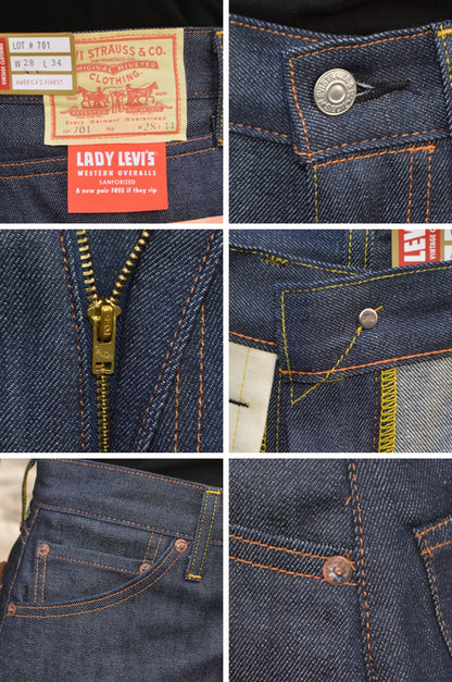 LEVI'S VINTAGE CLOTHING  "50701-0036" 1950s 701 JEANS (organic cotton)