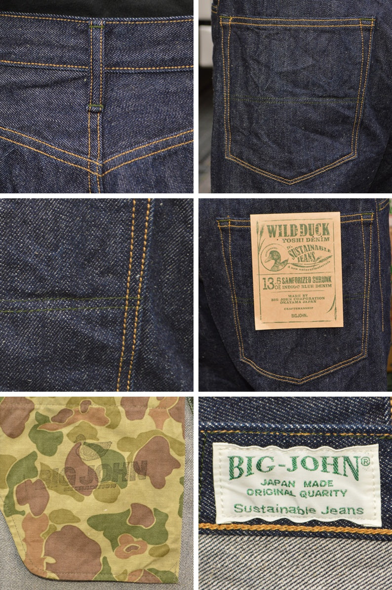 BIG JOHN "M1011RC" Yoshidenim Wild Duck Jeans
