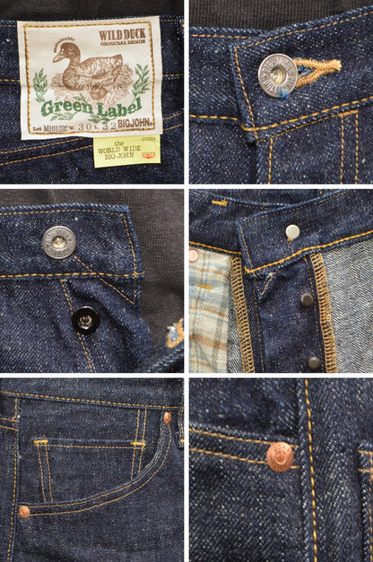 BIG JOHN "M1012RC" GR LABEL WILD DUCK JEANS