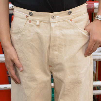 BIG JOHN "M101-66" 13oz WAIST OVERALL NATURAL