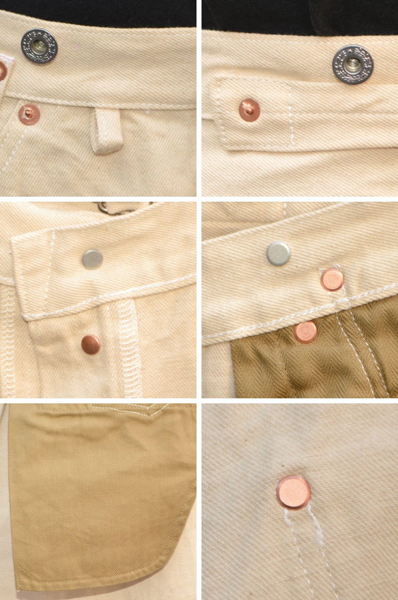 BIG JOHN "M101-66" 13oz WAIST OVERALL NATURAL