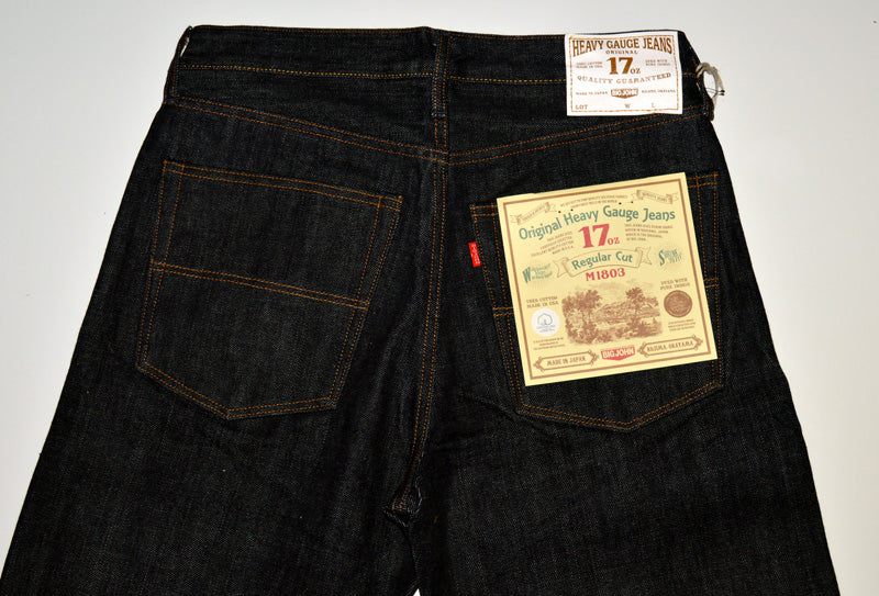 BIG JOHN "M1803" 17oz HEAVY GAUGE STRAIGHT JEANS