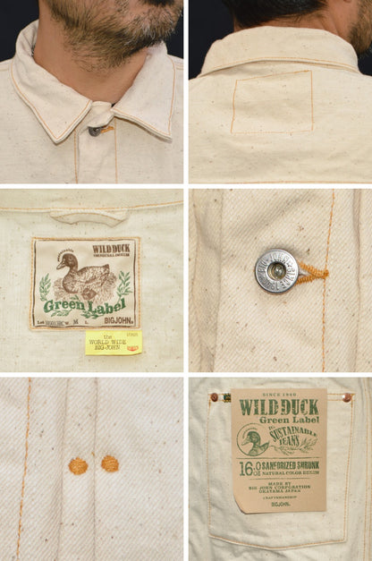 BIG JOHN、M6013RC、GR LABEL WILD DUCK JACKET Natural