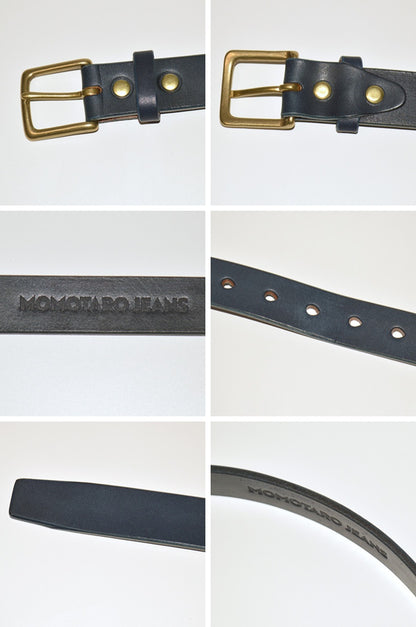 MOMOTARO JEANS ”MMGD1003” LEATHER BELT -BENZ