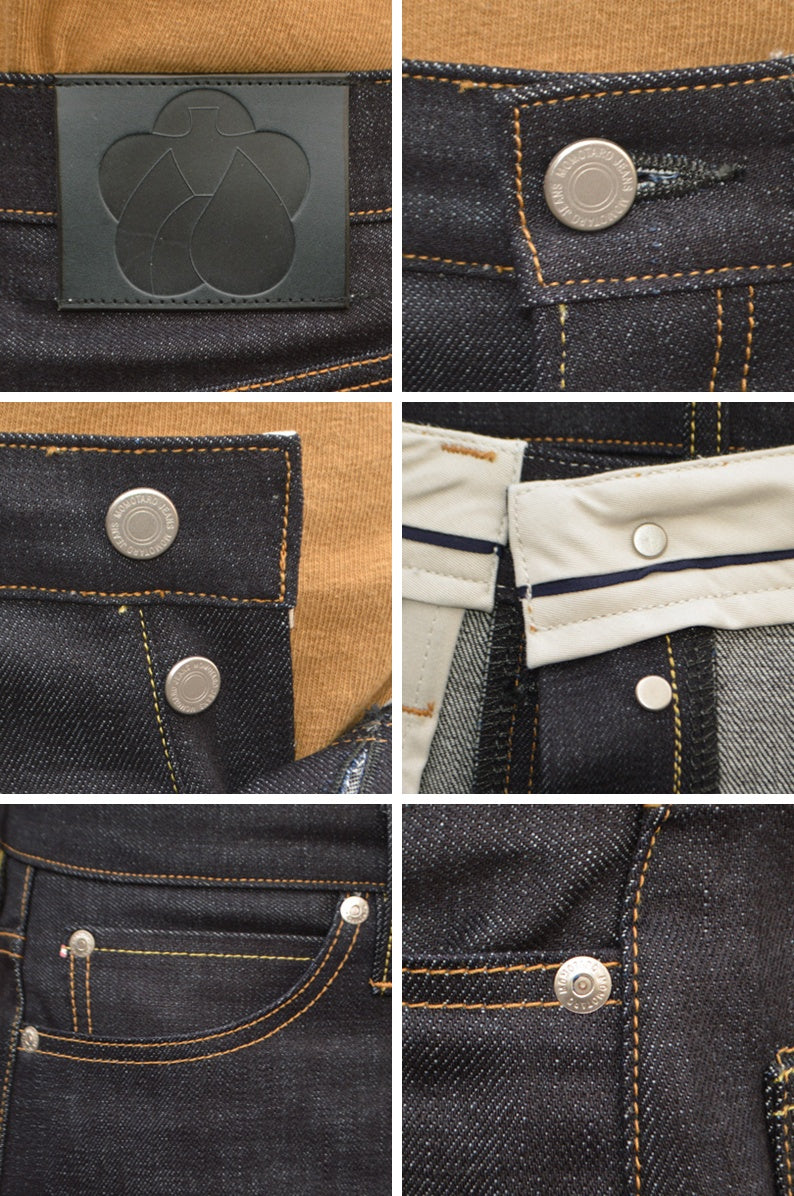MOMOTARO JEANS "MMJB0100" #100 STANDARD STRAIGHT BUTTON 14.7oz