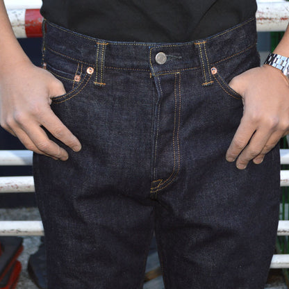 MOMOTARO JEANS "MMJB0201" #200 CLASSIC TAPERED BUTTON 15.7oz