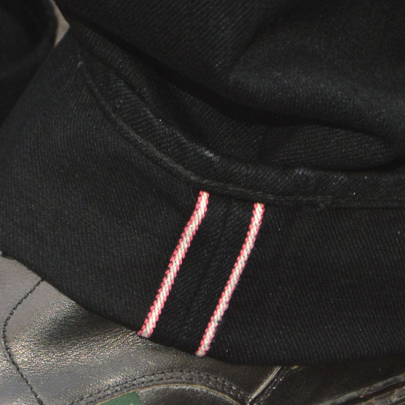 MOMOTARO JEANS "MMJZ1201" #200 CLASSIC TAPERED BLACK ZIPPER  15.7oz